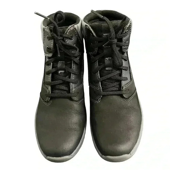 Timberland Leather Boltero Boy’s Youth Sneaker Boots Black - Picture 4 of 13